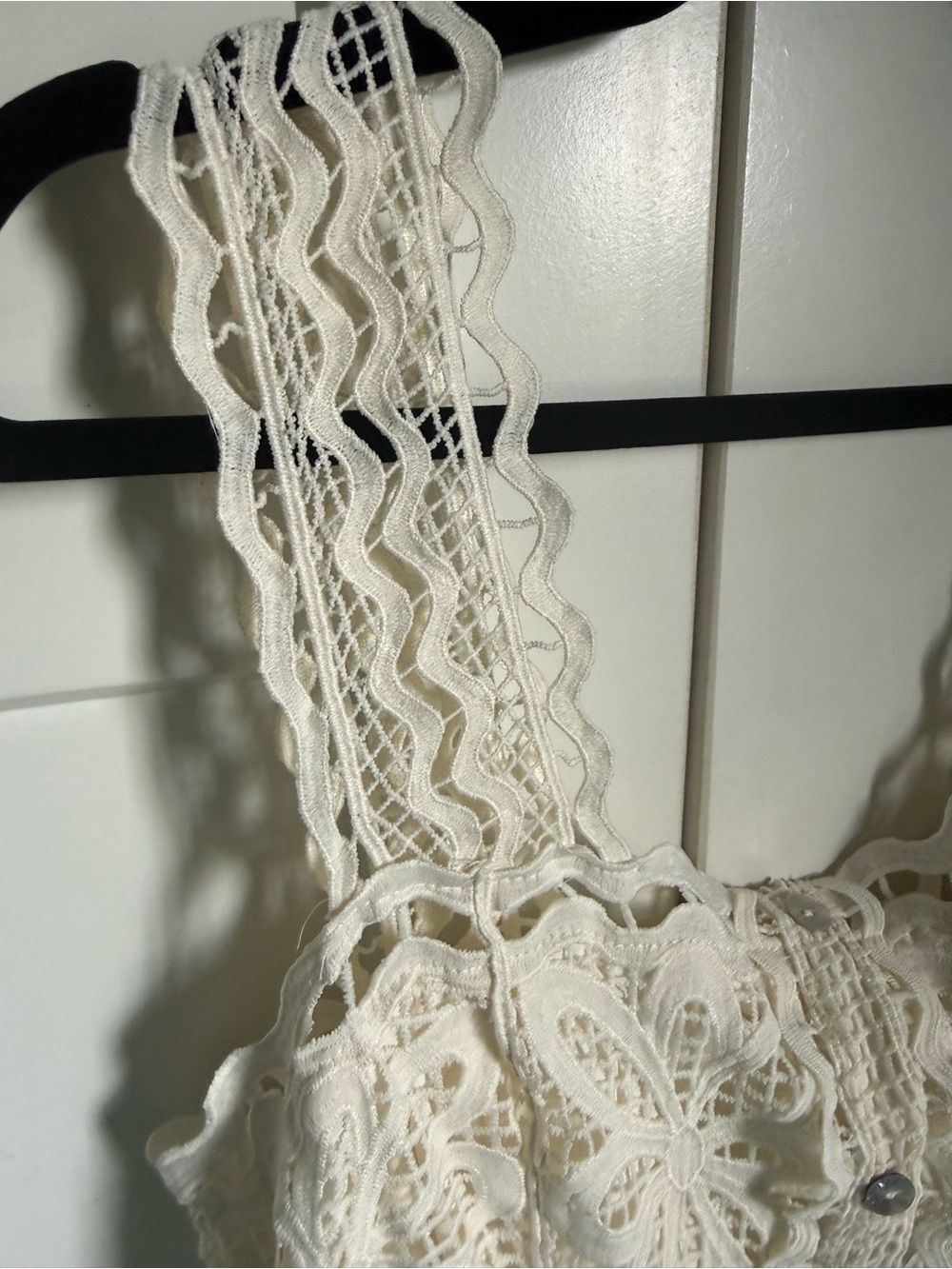 NWT Stunning Farm Rio Off White Nautical Guipure Maxi Dress, size M. - Picture 8 of 12